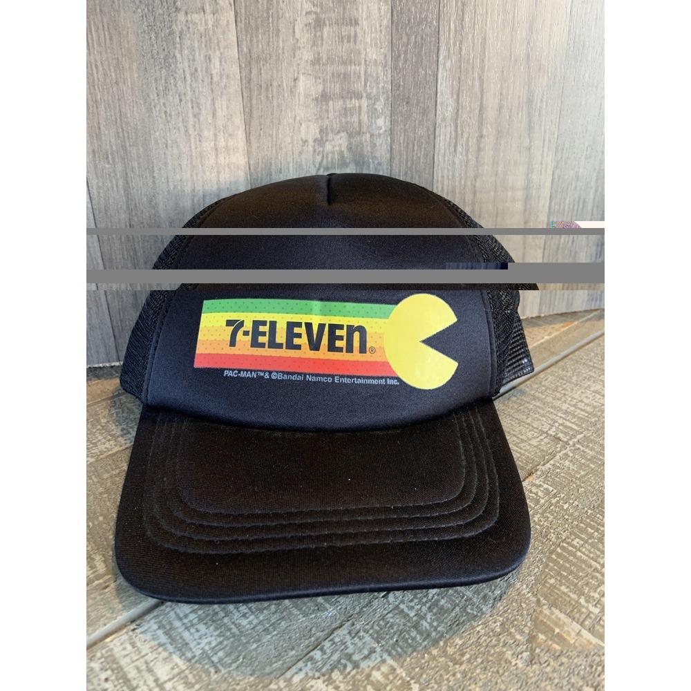 7-11 Pac Man SnapBack Trucker Hat 7 Eleven Bandai Namco Atari Limited‎ Edition